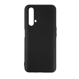 Mat Black Soft TPU -telefoonhoesjes voor Oppo Realme 3 5 6 X2 Pro X Lite X K3 Q 5 5i 5S C3 6i Narzo 20A XT 730G K5 X50 5G X3 C11 Achteromslag