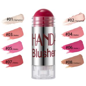 Matte Blush Stick Cream Blush Pour Joues Yeux Et Lèvres Naturel Étanche Longue Durée Maquillage Du Visage
