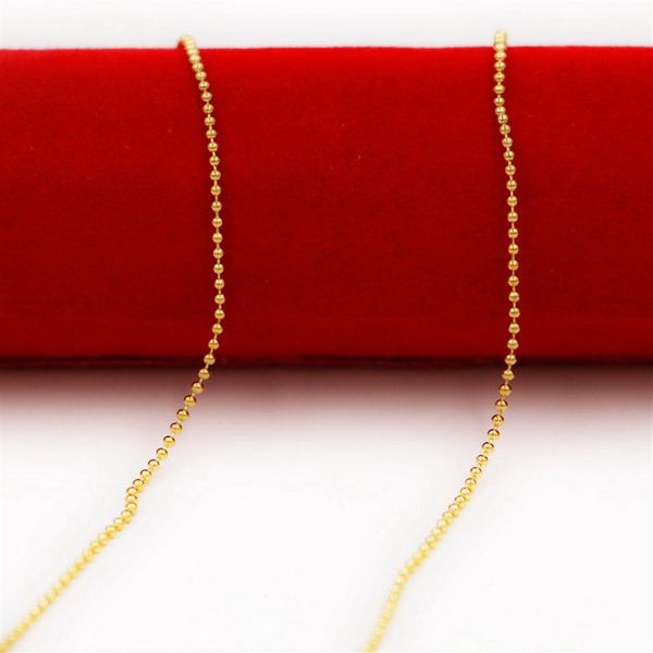 collier de mariée chaîne de perles lumineuses mates collier plaqué or collier rempli d'or 24 carats pour 2014 femmes bijoux3101