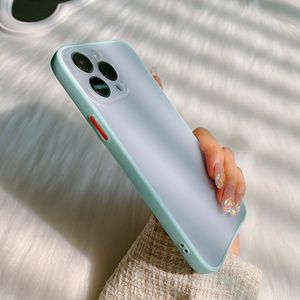 Coque de téléphone transparente mate, étui souple antichoc en TPU pour iphone 15 14 13 mini 12 11 Pro X XS Max Plus, Film d'objectif d'appareil photo