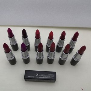 Matte lippenstift Waterdicht Fluweel Sexy Roodbruin Pigment Make-up 3g zoete geur + Engelse naam ePacket