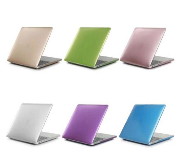 Estuche rígido para computadora portátil de color metálico mate para Macbook Air 13 12 11 Nuevo Macbook Pro 13 15 con pantalla Retina cubierta de barra táctil 5188775