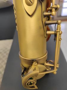 Saxophone ténor professionnel mat original 54, modèle de structure un à un Bb, instrument de jazz rétro en cuivre antique