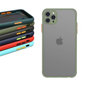 Matte Skin Feel Clear Case Étuis de téléphone antichoc pour iPhone 13 Pro Max 12 Mini 11 XS XR 7 8 Plus