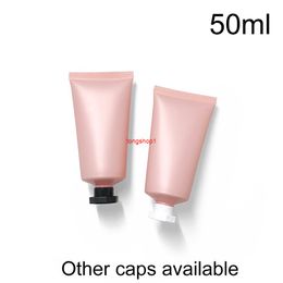 Matte Pink 50ml Vide Squeeze Container 50g Cosmétique Bouteille En Plastique Crème Pour Le Visage Lotion Emballage Gel Doux Tubeslivraison gratuite