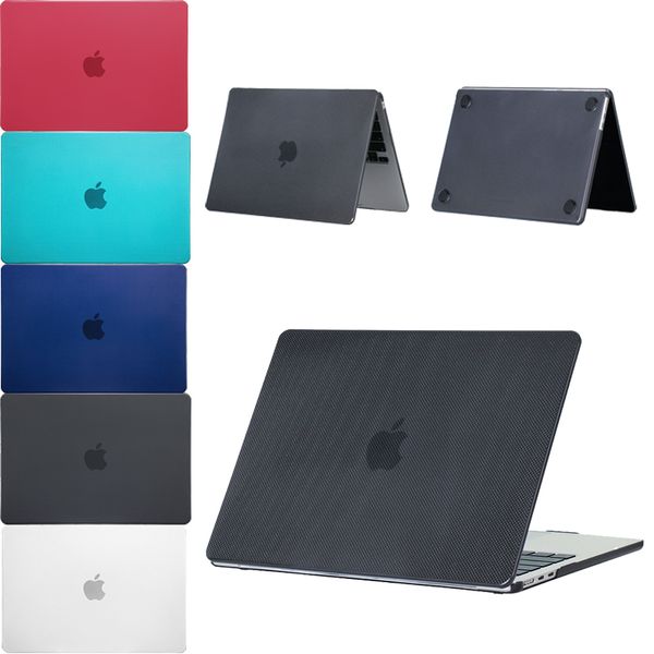 Matte Point Design Macbook Cases Pour Macbook Air Pro 13 14 16 Pouces Frost Dur Avant Couverture Arrière Full Body Apple Laptop Shell A1932 A1706 A2442 A2485