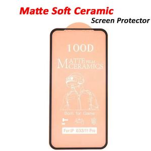 Matte schermbeschermer voor Xiaomi Mi CC9 Pro 10 Ultra 10T 10s 11 Lite Redmi 9A 9C Note 9 5G 8T K30 K40 POCO X3 Anti-Fringerprint Soft Ceramic Full Lijm Cover Protector