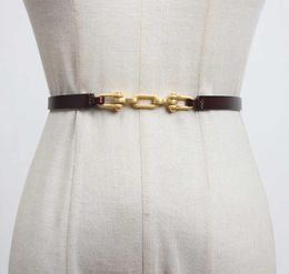 Matte petites ceintures Femmes039 Fashions en cuir Allmatch Mabe décoratif jupe Slincming Agreducing Belt Black Trendy High9937728
