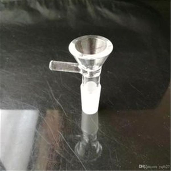 Accessoires pour bangs en verre avec adaptateur collé mat, accessoires pour bangs en verre en gros, narguilé en verre, fumée de pipe à eau