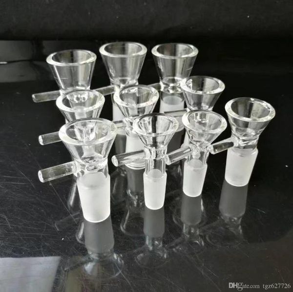 Accessoires de bongs en verre d'adaptateur de trompette transparent mat, Pipes à fumer en verre colorées mini multicolores Pipes à main Meilleur tuyau en verre de cuillère