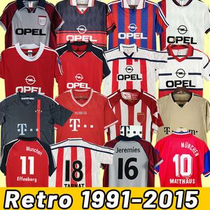 Maillots rétro Bayern Munich inal ELBER zickle EFFENBERG ELBER Pizarro SCHOLL Matthaus Klinsmann maillots de football 00 01 02 04 05 10 11 13 14 15 91 93 95 96 97 99 98 00 2014