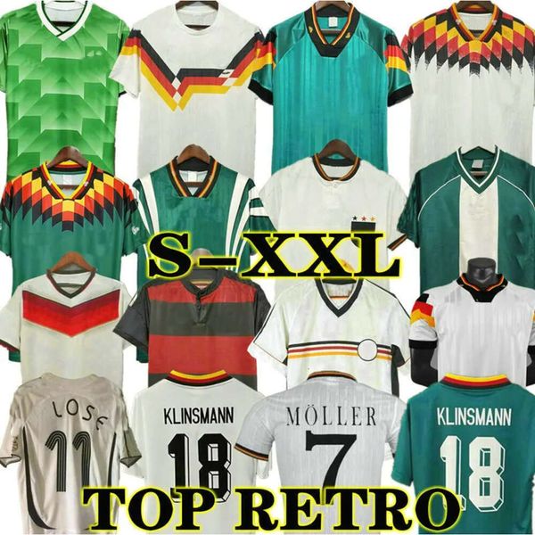 Matthaus Coupe du monde 1990 1998 1988 Allemagnes Retro Littbarski BALLACK Maillot de football KLINSMANN 2006 2014 Chemise KALKBRENNER 1996 2004 Hassler Bierhoff KLOSE