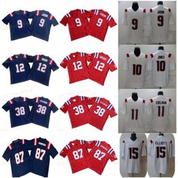 Matthew Judon Ezekiel Elliott Jerseys de fútbol Gonzalez Tom Brady Mac Jones Juju Smith-Schuster Kendrick Bourne Rhamondre Stevenson