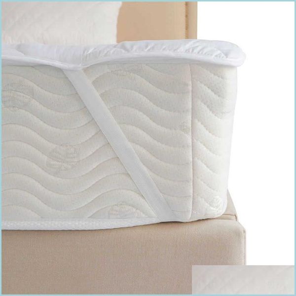 Cojín de colchón Cojín de colchón Acolchado Anti Alergia Protector súper suave / Almohadilla / Er Drop Delivery 2022 Home Garden Textiles Ropa de cama Suministros Dha6D