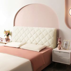 Couvre-matelas en velours peluche, housse de tête de lit épaisse, élastique, couleur unie, couvre-tête de lit de luxe, pièce complète, Anti-poussière, housse de protection arrière de lit 230222