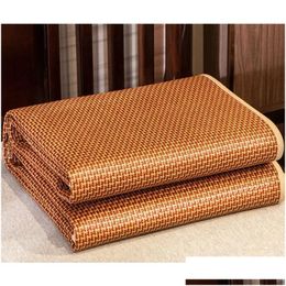 Matras Yaapeet Zomer Bamboe Rotan Adt Wieg Cool Slee Mat Kit 180Cm Eenpersoonsbed Opklapbare Lakenbescherming Drop Delivery Dh89E