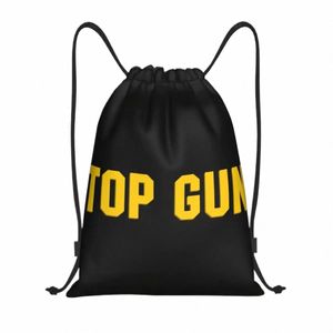 Maverick Top Gun Trekkoord Tassen Mannen Vrouwen Opvouwbare Gym Sport Sackpack Training Rugzakken G0zb #
