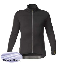 MAVIC Team Mens Winter Thermal Fleece Ciclismo Jersey Camisas de carreras de manga larga MTB Tops de bicicleta Uniforme de bicicleta Sportswea al aire libre S21239l