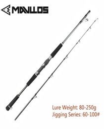 Mavllos Lure Gewicht 80250G Jigging Fishing Rod 168m 18m 1535lb Superhard zoutwater koolstof vissen spin Rod489931953999948