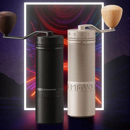 MAVO Phantox Pro Manual Coffee Grinder 45 mm Burr 120 Clicks 3 roulements Fix le haricot à main central 240507