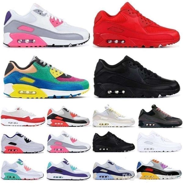 Max 90 2020 zapatos de hombres de moda al por mayor clásico 90 hombres y mujeres zapatillas para correr entrenador deportivo 90 superficie zapatos deportivos transpirables