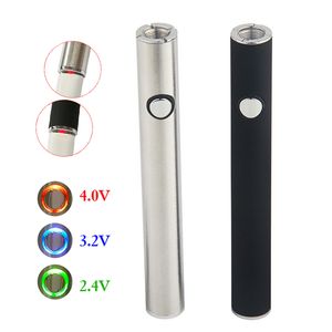 Max Préchauffer Batterie Charge Inférieure 380mAh Tension Variable VV Vape Pen Mod Pour 510 Cartouches De Vaporisateur D'huile Épaisse V9 Réservoir