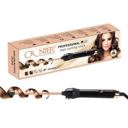 Max Professional Hair Curling Tangs Elektrische krultje Wave Wave Iron Cendated Styling Tool Salon 220240V 240423
