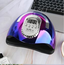 MAX UV LED Lampe à ongles à LED pour la manucure Gel Polish Machine de séchage avec grand LCD Touch 66leds Smart Nail Dryer Sun S5 240510