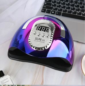 MAX UV LED Lampe à ongles à LED pour la manucure Gel Polish Machine de séchage avec grand LCD Touch 66leds Smart Nail Dryer Sun S5 240510