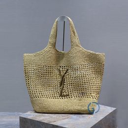 Maxi Bag zomerfestival tas stro weeft grote capaciteit stro borduurwerk handtas draagtas voor strand roepingsvakantie vakantiebag