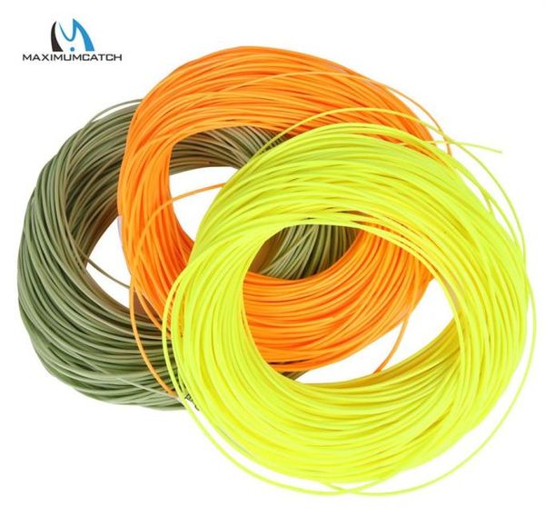 Maximumcatch 18wt 100ft dt pesca doble cono flotante línea verde amarillo color naranja 224H7783173