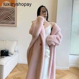 Maxmaras Coat Teddy Bear Womens Cashmere Coats Wool Winter M Familles 100 FUR et intégrée Star de la longueur moyenne Same SI