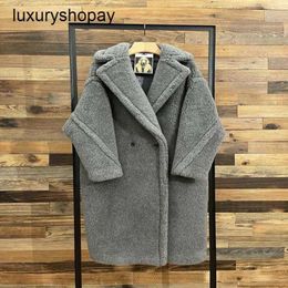 Maxmaras Coat Teddy Bear Womens Cashmere Maisses laine hiver