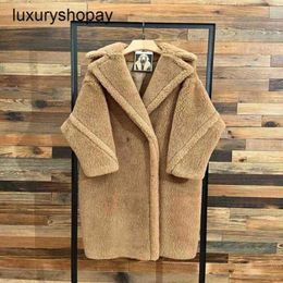 Maxmaras Coat Teddy Bear Womens Cachemire Maisons laine hiver