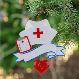 Maxora Verpleegster Gepersonaliseerde Polyresin Handschildering Kerstboom Beroep Ornament Zoals Voor Vakantie Verpleegster Dag Geschenken237R