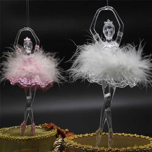 Maxsin 1PC mode Acryl driedimensionale ballerina danser Hanger DIY Bruiloft creatieve woondecoratie gereedschap Ornaments284C