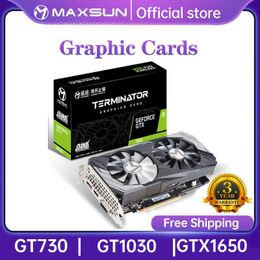 Cartes graphiques MAXSUN GTX1650 GTX1050Ti GT1030 4GB DDR5 DDR4 GPU 128Bit carte de jeu vidéo pour ordinateur PC nouveau
