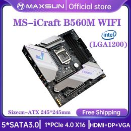MAXSUN nouvelle carte mère Intel iCraft B560M Wifi carte mère double canal DDR4 3200 MHz RGB SATA M.2 LGA1200 accessoires informatiques