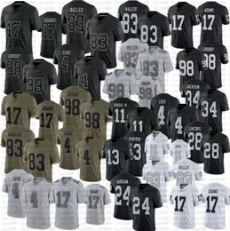 Jimmy Garoppolo Maxx Crosby Football Jersey Davante Adams Josh Jacobs Hunter Renfrow Johnathan Abram Bo Jackson Ruggs III