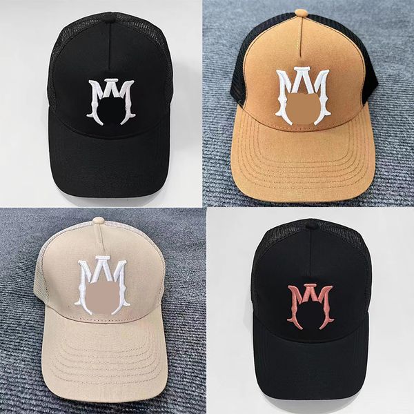 Gorra de béisbol de diseñador Logotipo bordado para hombre Estilo callejero hip-hop Sombrero de lengua de pato Sombrero de red Sombrero para el sol Sombreros de diseñador para mujer Sombrero de playa Sombrero de béisbol Sombrero de camión