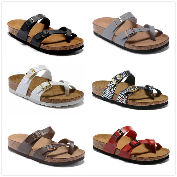 Mayari Hombres Mujeres Verano Corcho zapatillas Sandalias de playa Fondos gruesos antideslizantes Zapatos casuales Huaraches Mocasines Zapatillas Chanclas 34-46