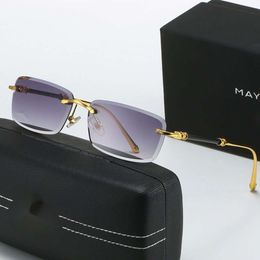 Lunettes de soleil Mayba Fashion de luxe de concepteur pour hommes Femmes Lunettes de soleil Nouvelles lunettes de soleil sans cadre