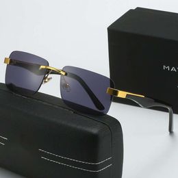 Lunettes de soleil Mayba Fashion de luxe de concepteur pour hommes Femmes Lunettes de soleil Nouvelles lunettes de soleil sans cadre pour hommes et femmes