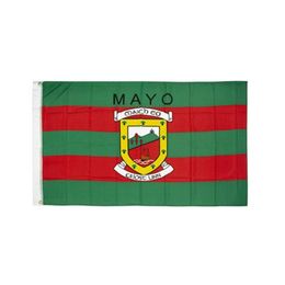 Mayo Ierland County Banner 3x5 FT 90x150 cm Staat Vlag Festival Party Gift 100D Polyester indoor Outdoor Gedrukt Hot selling