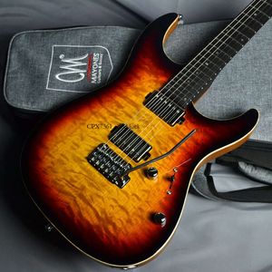 MAYONES Aquila Elite S QM Trans ton Sunburst Gloss T SUNB G gg os Guitare électrique