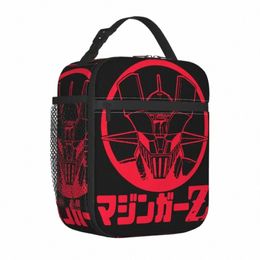 Mazinger Z Sac à lunch isolé Sac isotherme Guerrier Robot Japon Anime Harajuku Leakproof Tote Lunch Box Hommes Femmes College Outdoor p5iO #
