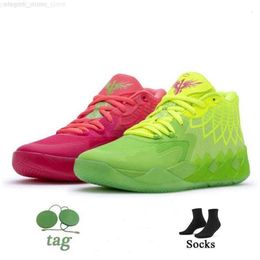 Zapatos de baloncesto MB.01 y Morty en venta LaMelos Ball Hombres Mujeres Sueños iridiscentes Ciudad Rock Ridge Red Galaxy No es de aquí Niños