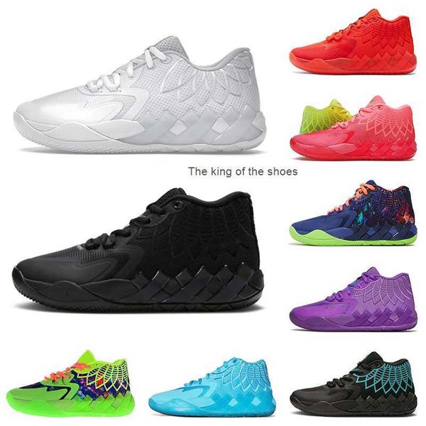 MB.01shoesLamelo Ball Shoe Rick y Morty Zapatos de baloncesto para hombre Queen City Rock Ridge Red Galaxy Not From Here Púrpura Blanco Plata Negro Blast