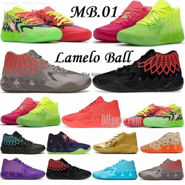 MB.01shoesZapatos de baloncesto para hombre Rock Ridge Red Metallic Gold boys Beige Lamelo Ball Rick y Morty MB.01 Black Blast City Galaxy Zapatillas de deporte para hombre