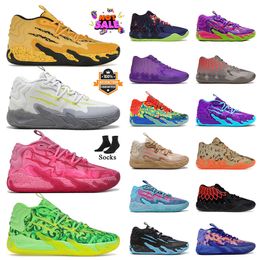 MB.03 01 de One Lamelo Ball Chaussures OG Designer LaFrance Forever Rare Queen City Rose Porsche GutterMelo Rick et Morty Chino Hills Baskets de basket-ball Baskets 36-46